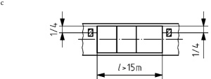 Sample position for alloy steel plate, length > 15 m
